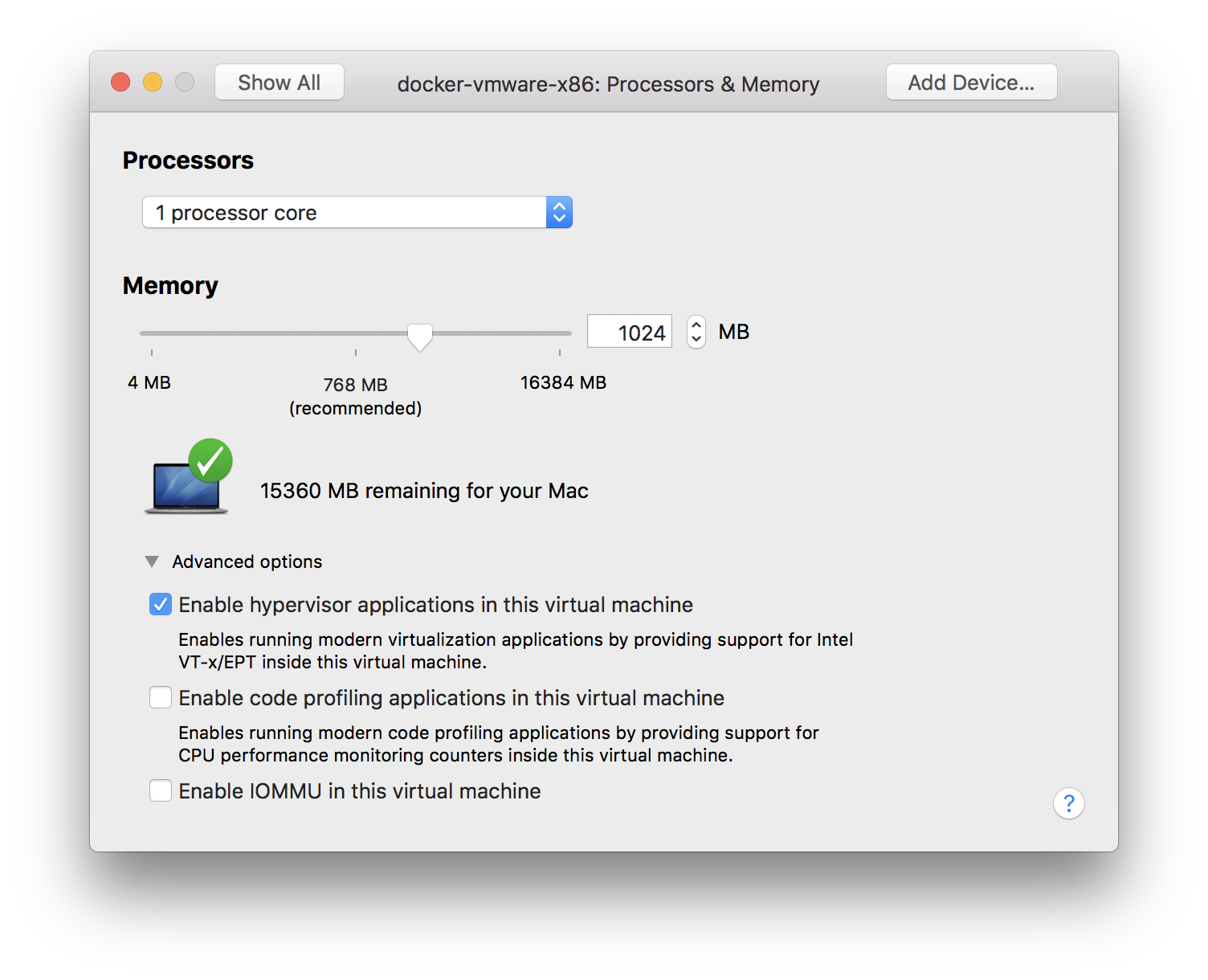 vmware fusion emulator mac